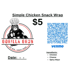 Simple Chicken Snack Wrap