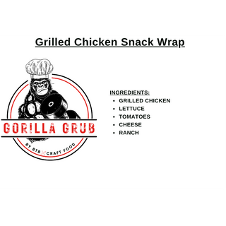 Grilled Chicken Snack Wrap