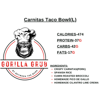 Carnitas Taco Bowl(L)