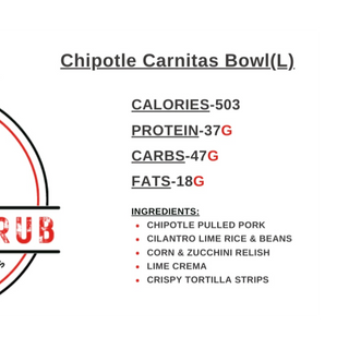 Chipotle Carnitas Bowl(L)