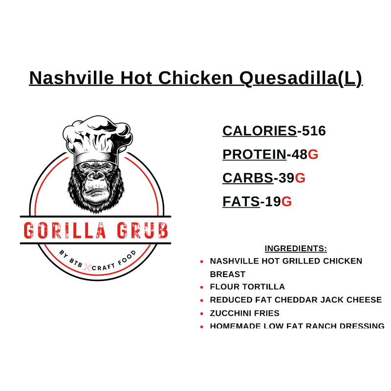 Nashville Hot Chicken Quesadilla(L)