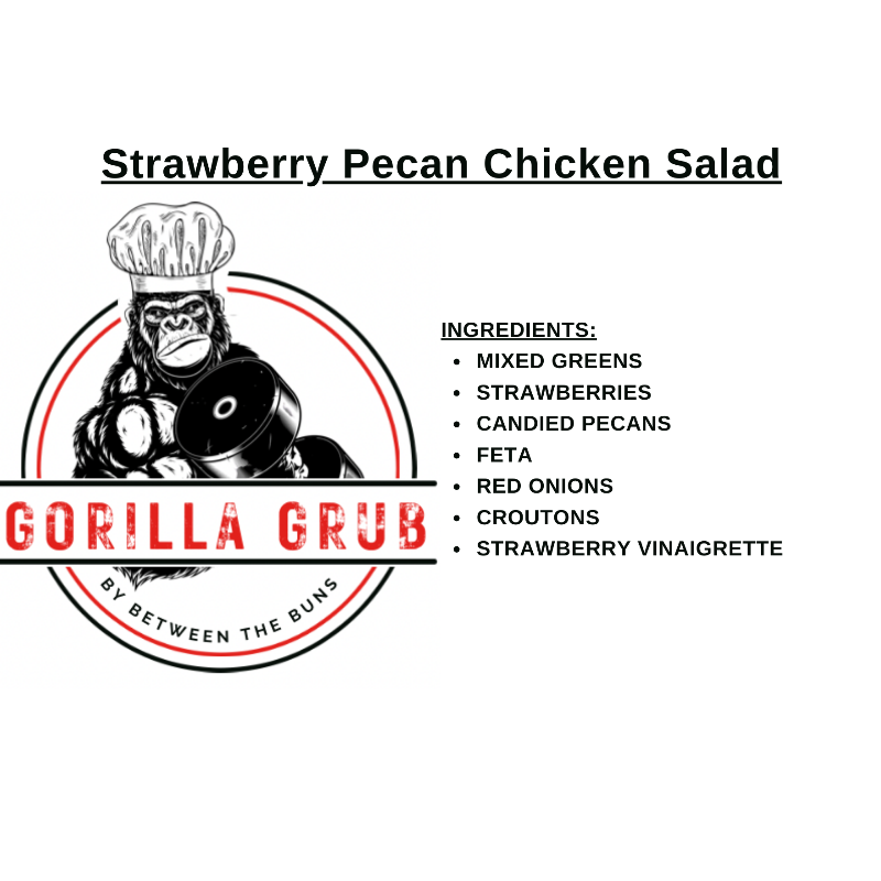 Strawberry Pecan Salad w/ Chicken