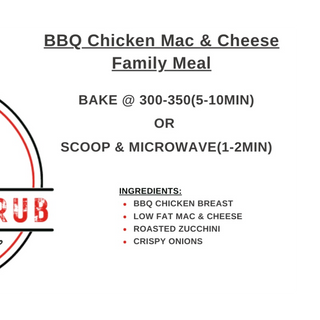 BBQ Chicken Mac & Cheese Family Meal