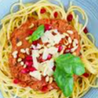 Vegetarische spaghetti: gewone portie