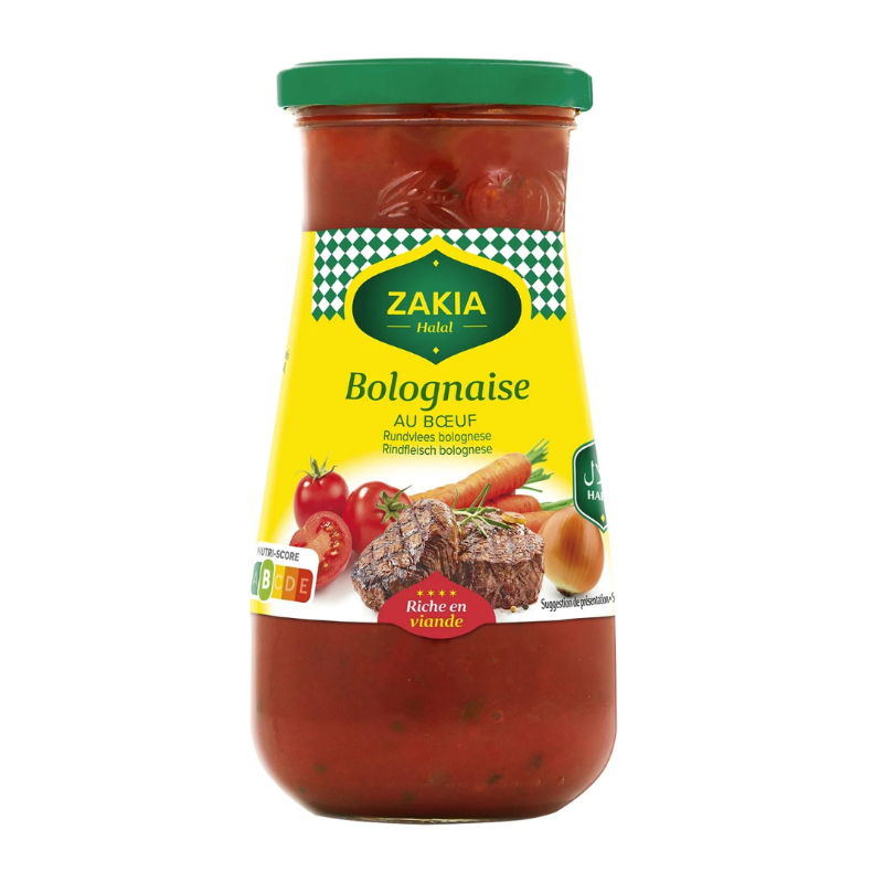 sauce zakia bolognaise halal