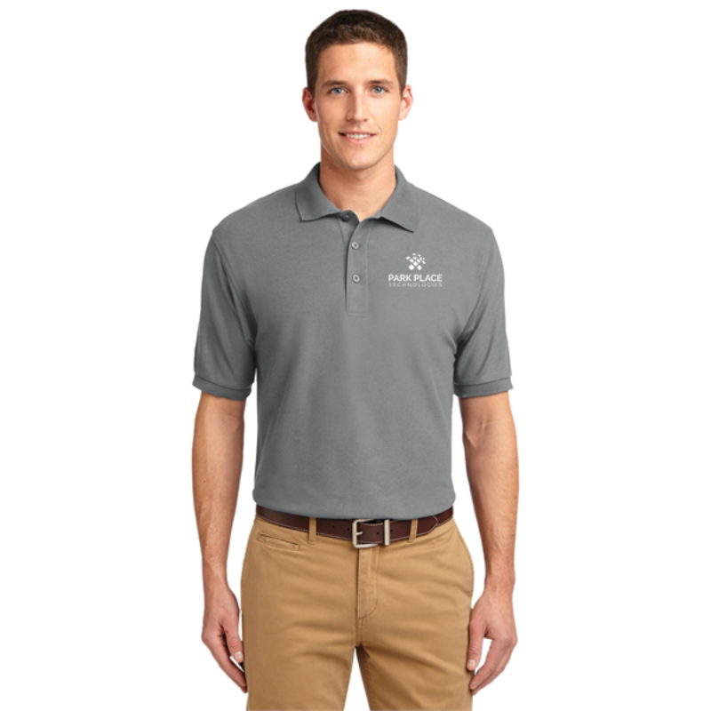 Port Authority Silk Touch Polo, Cool Gray  |  K500 Main Image