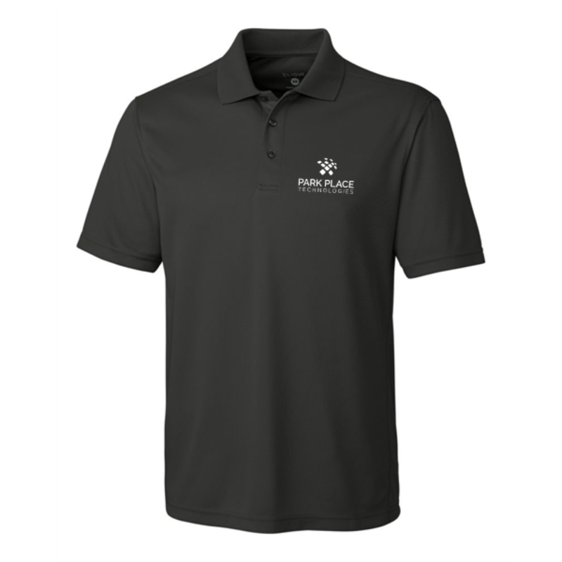 Clique Ice Pique Mens Short Sleeve Tech Polo, Titan Main Image