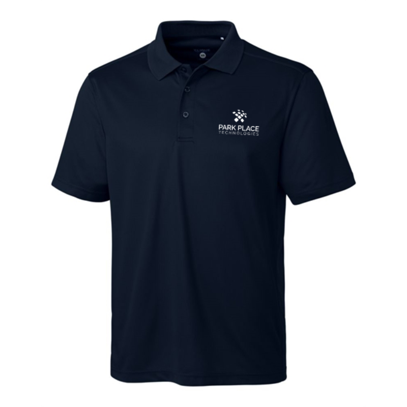 Clique Ice Pique Mens Short Sleeve Tech Polo, Dark Navy Main Image