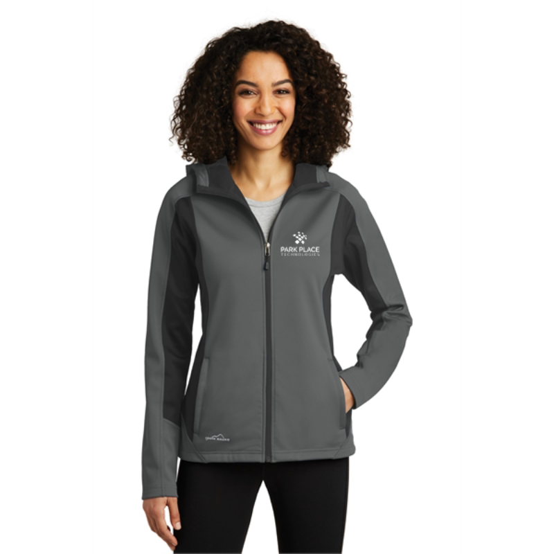 Eddie Bauer Ladies Trail Soft Shell Jacket, Metal Gray/Gray Steel Main Image