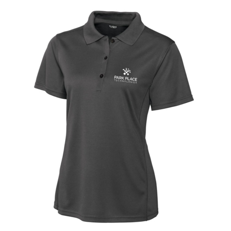 Clique Ice Pique Womens Tech Polo, Titan Main Image