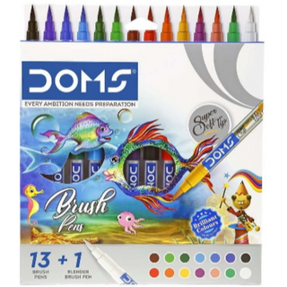 DOMS Brush Pens 14(13+1) Shades