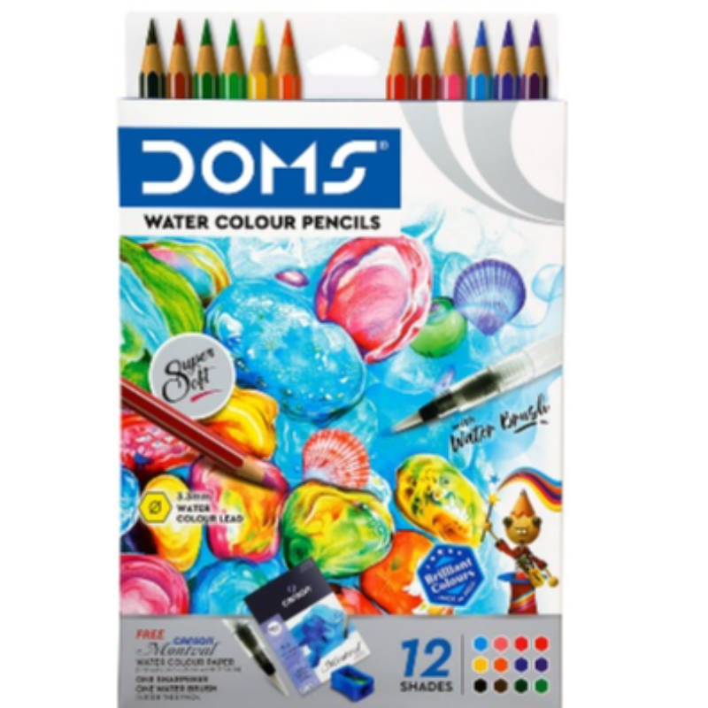 DOMS Water Colour Pencils 12 Shades Main Image