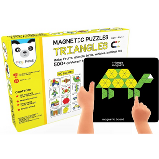 Play panda Magnetic Puzzles Triangles