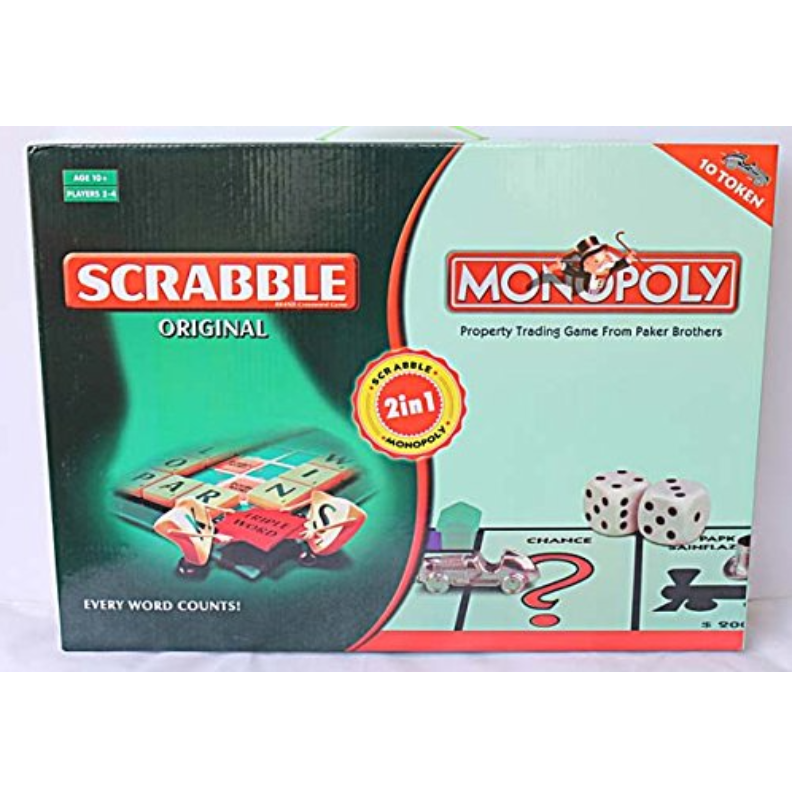 2in1 Scrabble & Monopoly Main Image