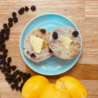 Blueberry Lemon Sourdough English Muffins (4-pack)