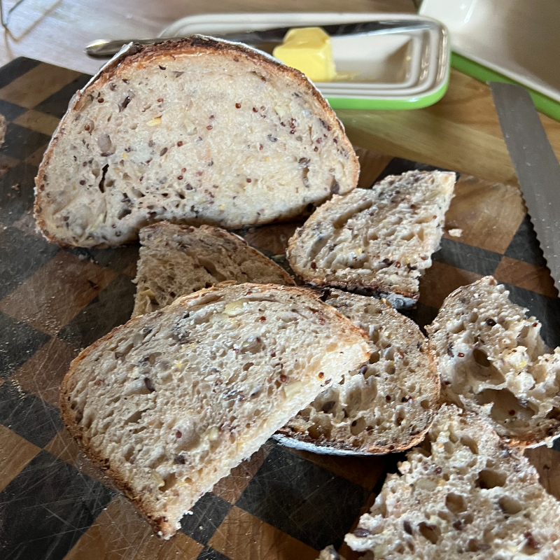 Multi-Grain Whole Wheat Sourdough Loaf (900g) Main Image