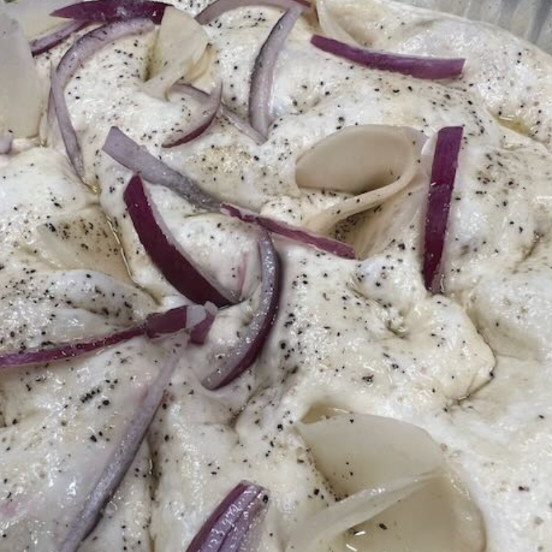 Garlic Potato Red Onion Focaccia (550g)