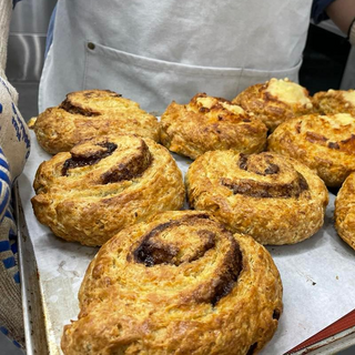 Maple peacan n walnut scone