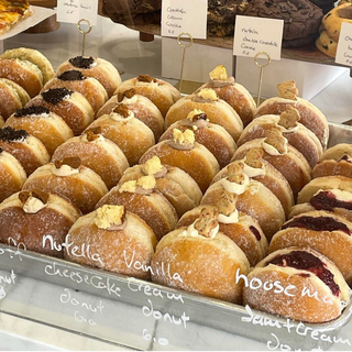 Vanilla cream fluffy donut