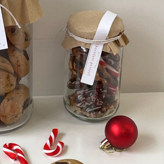 Chocolate pretzel jar