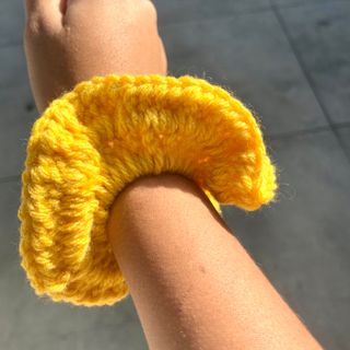 Corn Colored Scrunchie