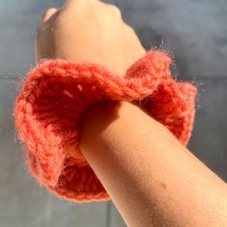 Pumpkin Colored Scrunchie