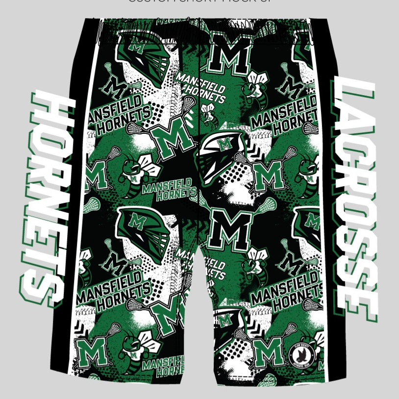 Boys & Mens Shorts-MANSFIELD LACROSSE DESIGN Main Image