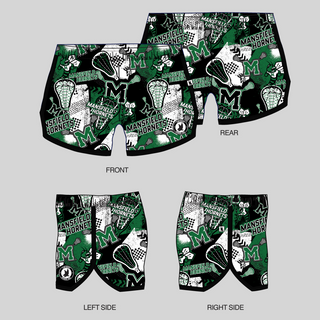 Girls & Women's Shorts-MANSFIELD LACROSSE DESIGN