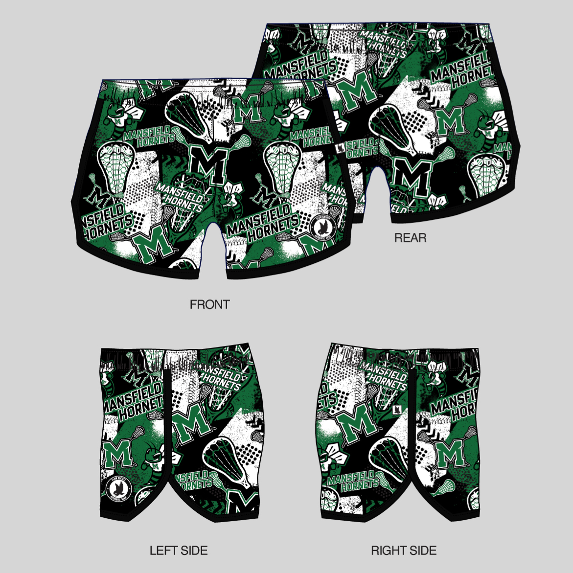 Girls & Women's Shorts-MANSFIELD LACROSSE DESIGN Main Image