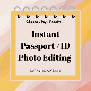 Instant Passport/ID Photo Editing