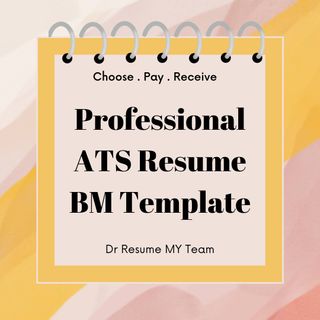 Resume Template BM for Suruhanjaya Perkhidmatan Awam (SPA)