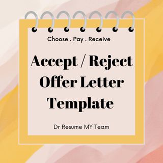 Accept/Reject Offer Letter Template 