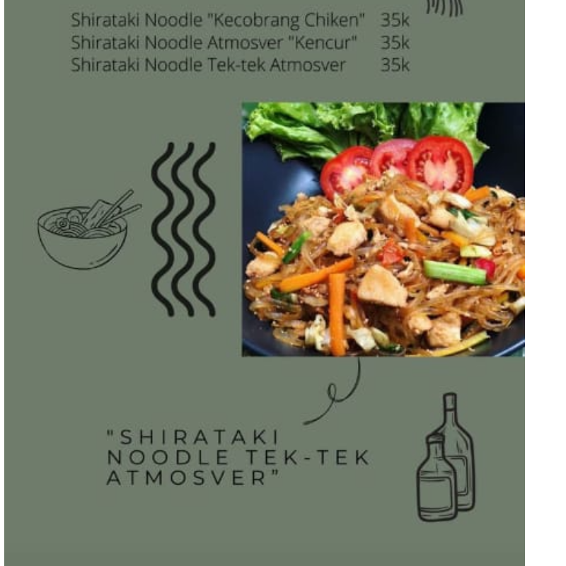 Shirataki Noodle "Kecombrang Chiken" Main Image