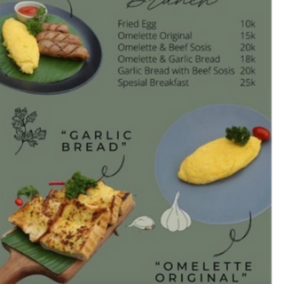 Omelette & Beef Sosis