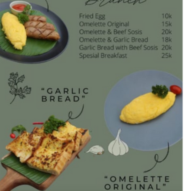 Omelette & Beef Sosis Main Image