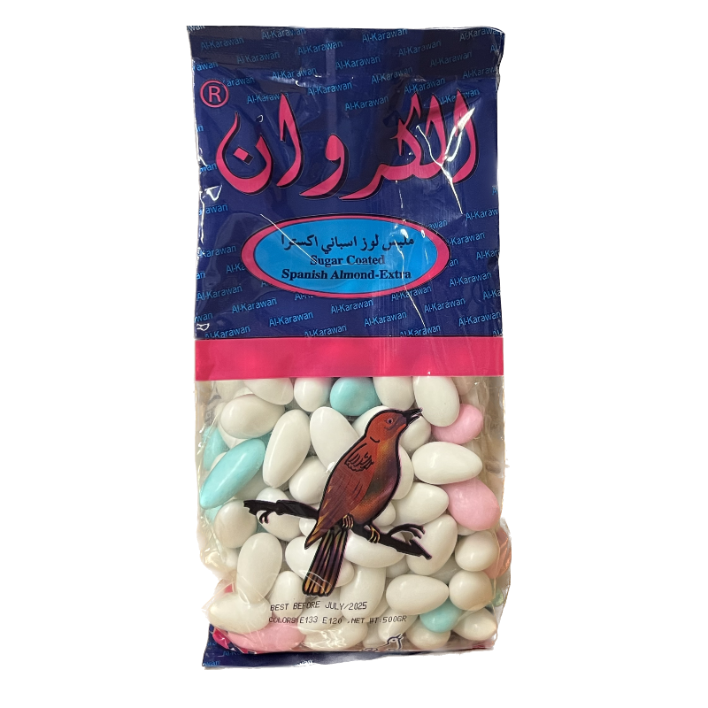 Al Karawan Sugar Coated Almonds 500g x 30pcs Main Image