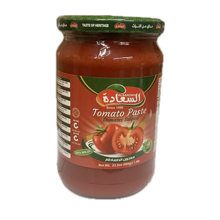 Al Saadah Tomato Paste 660g x 12 Glass Jar 