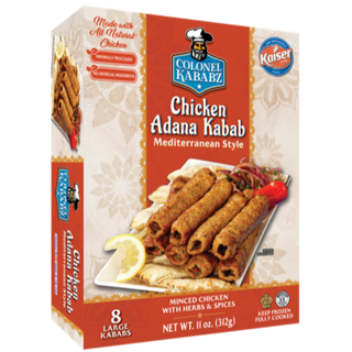 COLONEL Chicken -Adana-Kabab-Mediterranean-Style 12 carton case x 312G 