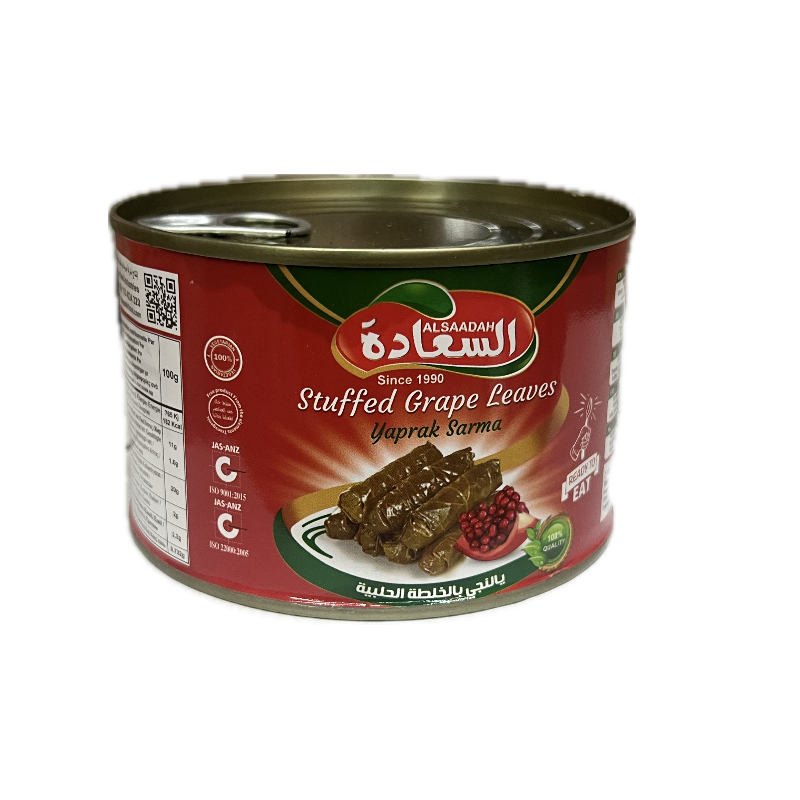 Al Saadah Stuffed Grape Leaves Halabi recipe 400g x 12 Cans  Main Image