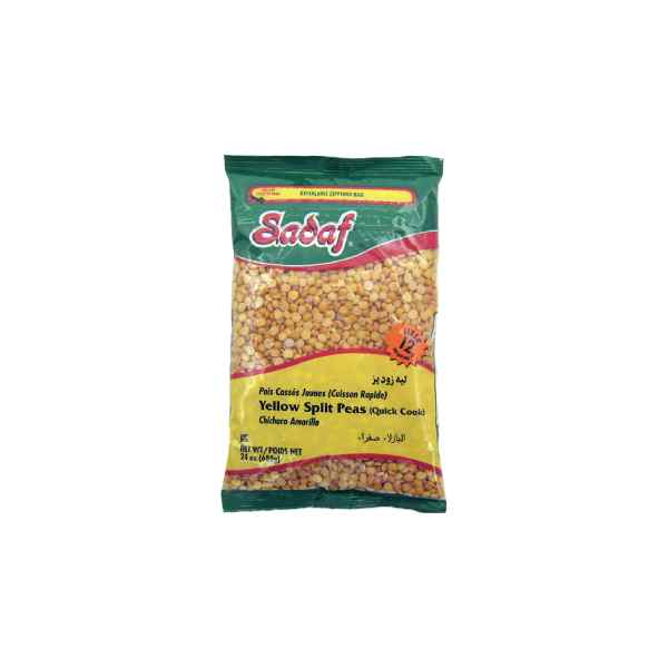 Sadaf yellow Split Peas 24oz X 24 pcs