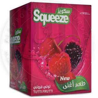 Squeeze Powder Juice Tutti-frutti  Flavor 6 packs x 12 