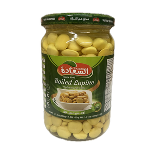 Al Saadah Boiled Lupine 660g x 12 Glass Jar 