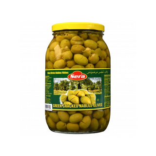 Sera Green Cracked Nablus Olives 2 Kg x 6