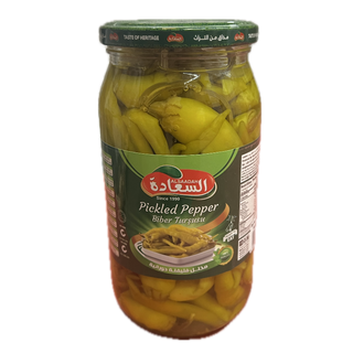 Al Saadah Pepper Horany Pickles   1kg x 12 Glass Jar 