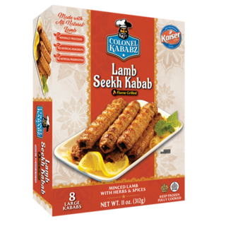 COLONEL LAMB SEEKH KABABS 12 carton case x 312G