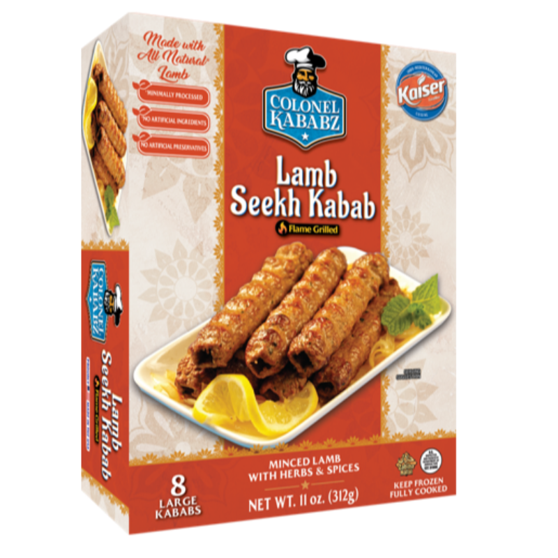 COLONEL LAMB SEEKH KABABS 12 carton case x 312G Main Image