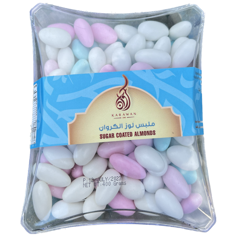 Al Karawan Sugar Coated Almonds 400g x 12pcs Main Image