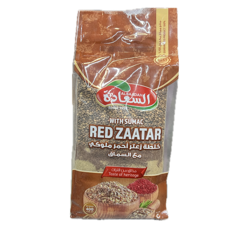 Al Saadah Red Zaatar HALABI With Summac400 x 20 bag