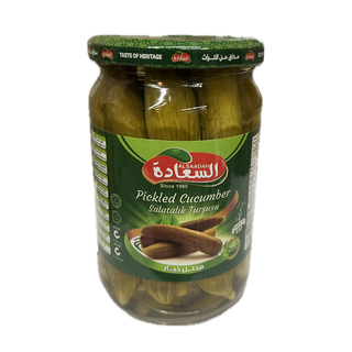 Al Saadah Pickled Cucumber 660 x 12Glass Jar 