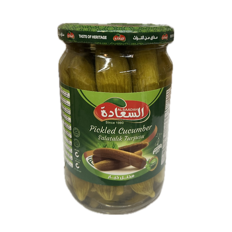 Al Saadah Pickled Cucumber 660 x 12Glass Jar  Main Image